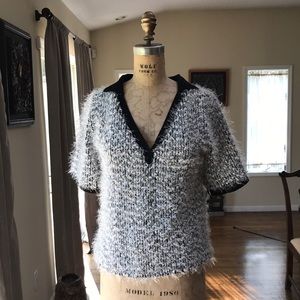 ZARA Black And White Top